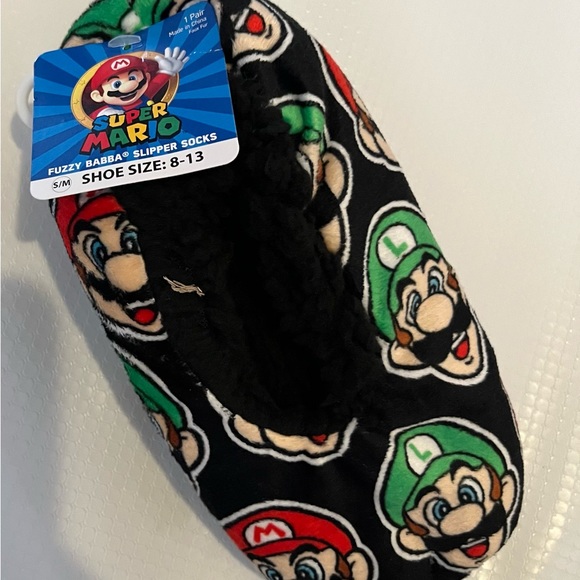 Super Mario Kids Slippers Size 8-13 - Picture 1 of 4